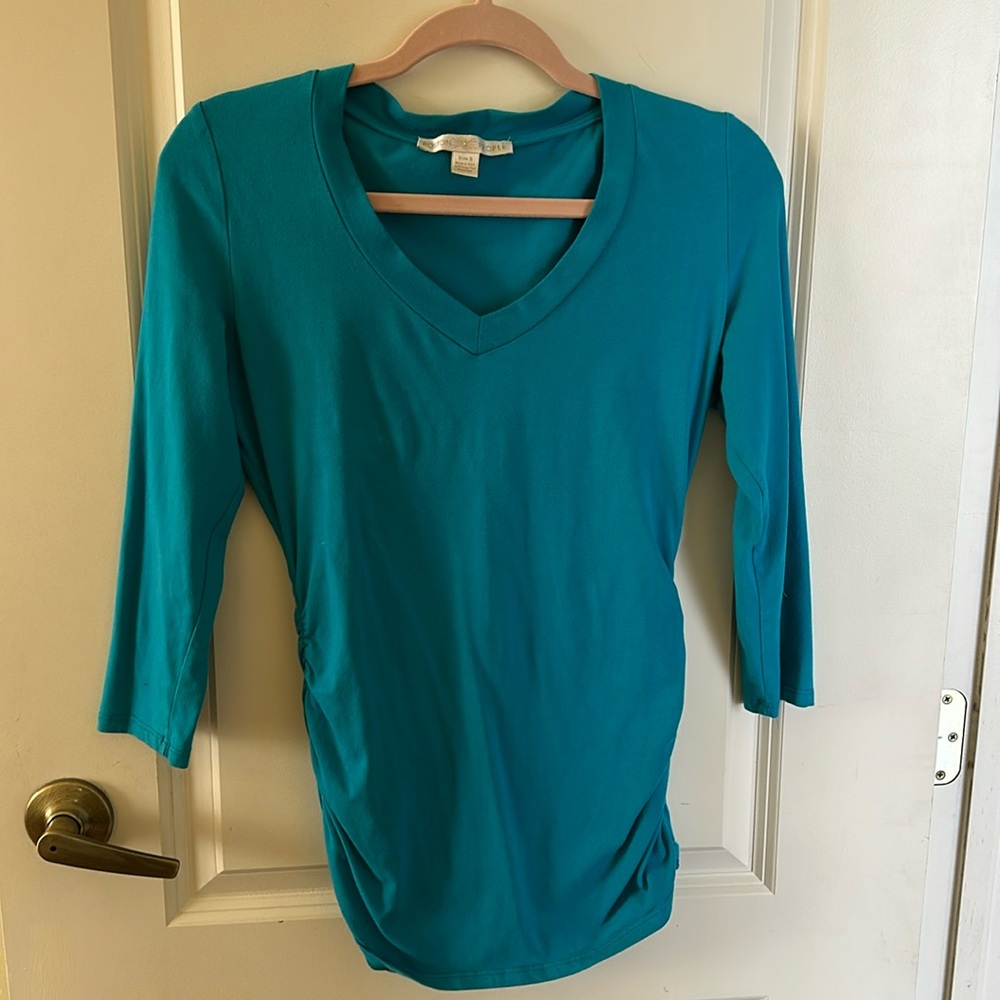 Boston Proper 3/4 sleeve v neck shirt